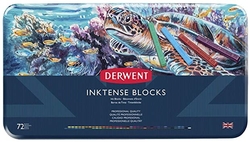 Derwent Inktense Blocks, akvarelové bloky, sada 72 ks
