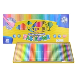 Astra Pastelowe Pastelky v pastelových odtieňoch, sada 50 ks