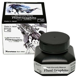 Kuretake Fluid Graphite Tekutý grafit, 60 g - čierny