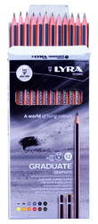 Lyra Gradue Graphite ceruzky, sada 12 ks