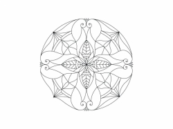Šablóna na pieskovanie - Mandala 0108
