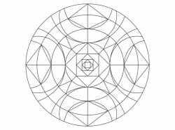Šablóna na pieskovanie - Mandala 0501