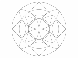 Šablóna na pieskovanie - Mandala 0510