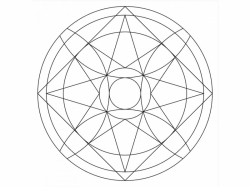 Šablóna na pieskovanie - Mandala 0519