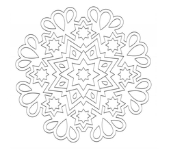 Šablóna na pieskovanie - Mandala 0533