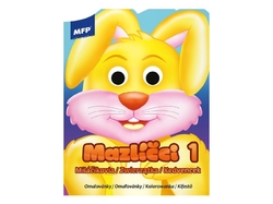 MFP Pet Animal/Maznáčikovia 1 s pohyblivými očami, omaľovánka A4