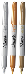 Sharpie Metallic Popisovač permanentný, sada 3 ks - metalické odtiene