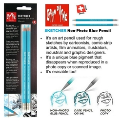 Caran d'Ache Non Photo Blue Pencil 2 Pack