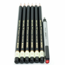 Tombow Mono sada grafitových ceruziek s gumou 6+1 ks