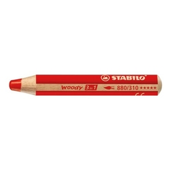 Stabilo Woody pastelky 3 v 1 - jednotlivo 310/červená