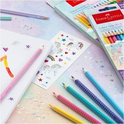 Faber-Castell Colour Grip Unicorn Pastelky trojhranné, sada 18 + 6 ks