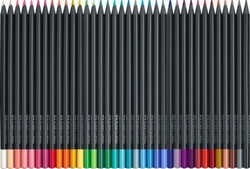 Faber-Castell Black edition Pastelky trojhranné s extra mäkkou tuhou, sada 36 ks