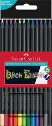 Faber-Castell Black edition Pastelky trojhranné s extra mäkkou tuhou, sada 12 ks
