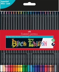 Faber-Castell Black edition Pastelky trojhranné s extra mäkkou tuhou, sada 24 ks