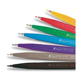 Pentel Brush Sign Pen Popisovač štětečkový, 1 ks