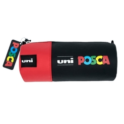 UNI Posca Peračník v tvare valca, čierno-červený, prázdny