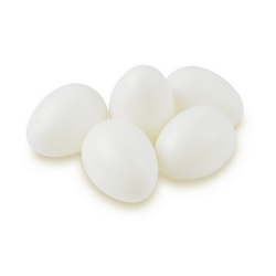Plastové vajíčko biele, 1 ks