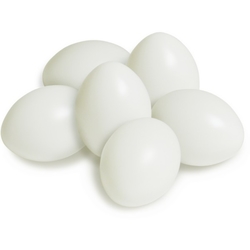 Plastové vajíčko biele, 1 ks