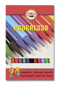 Koh-i-noor Progresso pastelové ceruzky v laku, sada 24 ks