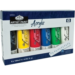 Royal & Langnickel  Acrylic Paints Akrylové farby, sada 6 x 120 ml
