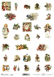 ITD Ryžový papier na decoupage A4 - Vianočné motívy 5 / 1807