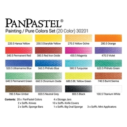 PanPastel Suché umelecké pastely, sada 20 ks - Pure Colors