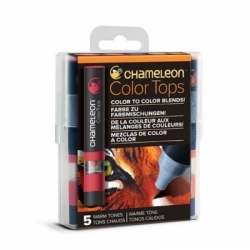 Chameleon Pens Color Tops - Warm Tones sada nástavcov 5 ks