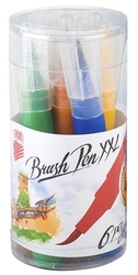 Ico Brush Pen XXL Štetcové fixy, sada 6 ks