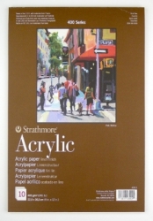 Strathmore Acryl, s400, Skicák 22,9 x 30,5 cm, 400 g/m2, 10 listov