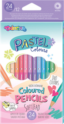 Colorino Pastel pastelky, sada 10 ks - pastelové farby