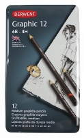 Derwent, Sada ceruziek GRAPHIC Medium, 12 ks 