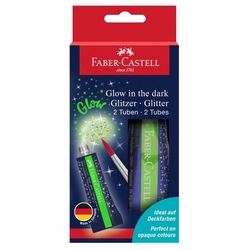 Faber-Castell Glow in the dark Trblietavý gél svietiaci v tme 12 ml, sada 2 ks