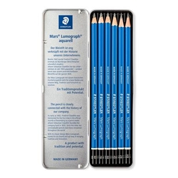 Staedtler Mars Lumograph grafitové ceruzky šesťhranné, sada 6 ks