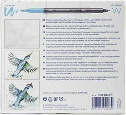 Staedtler Desing Journey Duo Watercolour Fixy akvarelové obojstranné, sada 18 ks