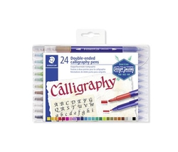 Staedtler Calligraph Duo Popisovače kaligrafické obojstranné, sada 24 ks