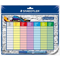 Staedtler Rozvrh hodín samolepiaci, stierateľný, 1 ks