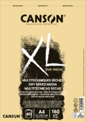 Canson XL Sand Grain Mix-Media Skicák 160 g/m², 40 listov - prírodný
