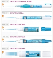 Kuretake MBS-15M,  2 Way Glue Chisel 4 mm, lepidlo,  klasický hrot