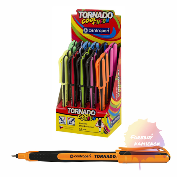Centropen Tornado Cool+Neón Školské pero, 1 ks