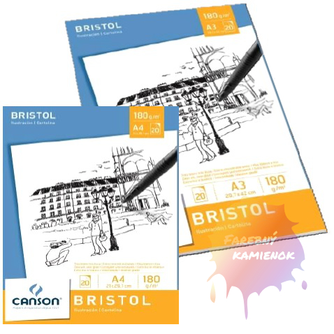 Canson Bristol Skicar, 180 g/m², 20 listov