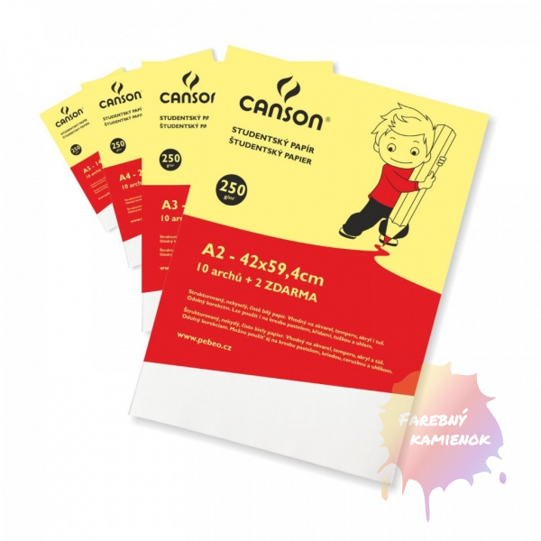 CANSON študentský skicár 250 g, A4, 10+2 listov