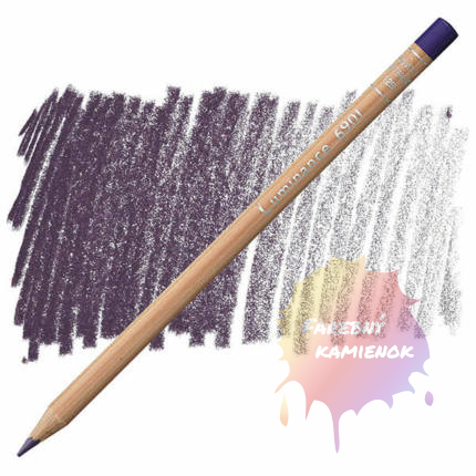 Caran d´Ache Luminance - umelecká pastelka - 129 violet brown