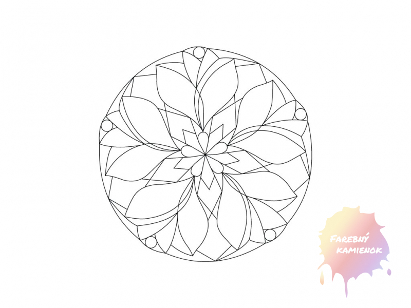 Šablóna na pieskovanie - Mandala 0410