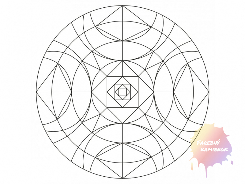Šablóna na pieskovanie - Mandala 0501