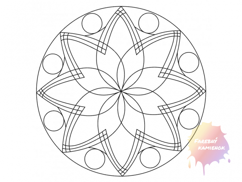 Šablóna na pieskovanie - Mandala 0506