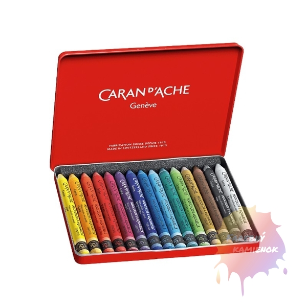 Caran d´Ache Neocolor II - akvarelové voskové pastely, sada 15 ks