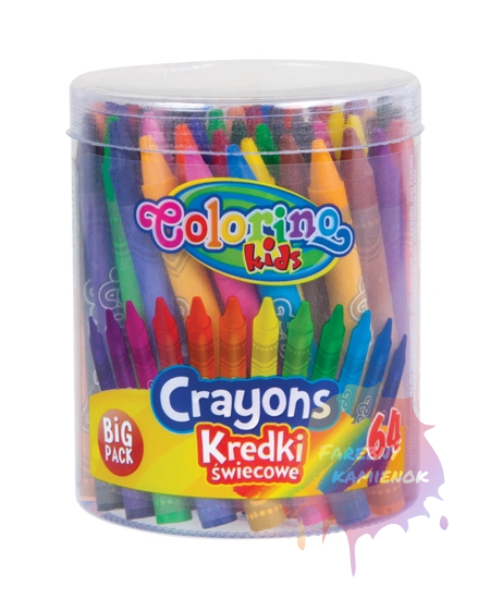 Colorino Big Pack Voskové pastelky, sada 64 ks