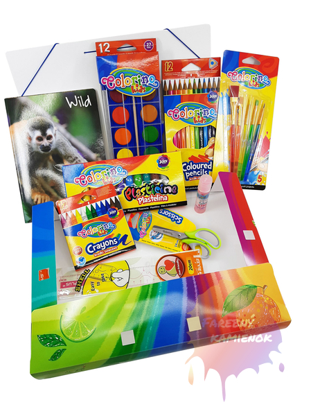 Colorino školský balíček, 9 ks + box