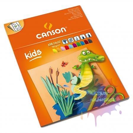 Canson Kids Skicár farebný, 24 x 32 cm, 185 g/m², 10 listov