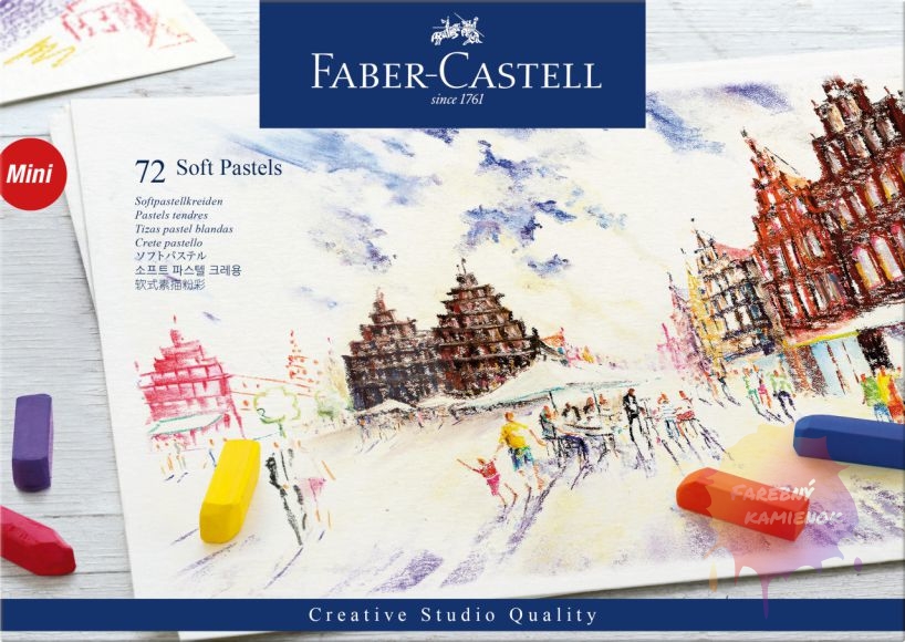 Faber-Castell suchý pastel, sada 72 ks mini